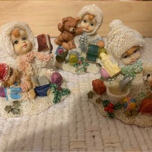 Adorable Ceramic Figurines with Toys